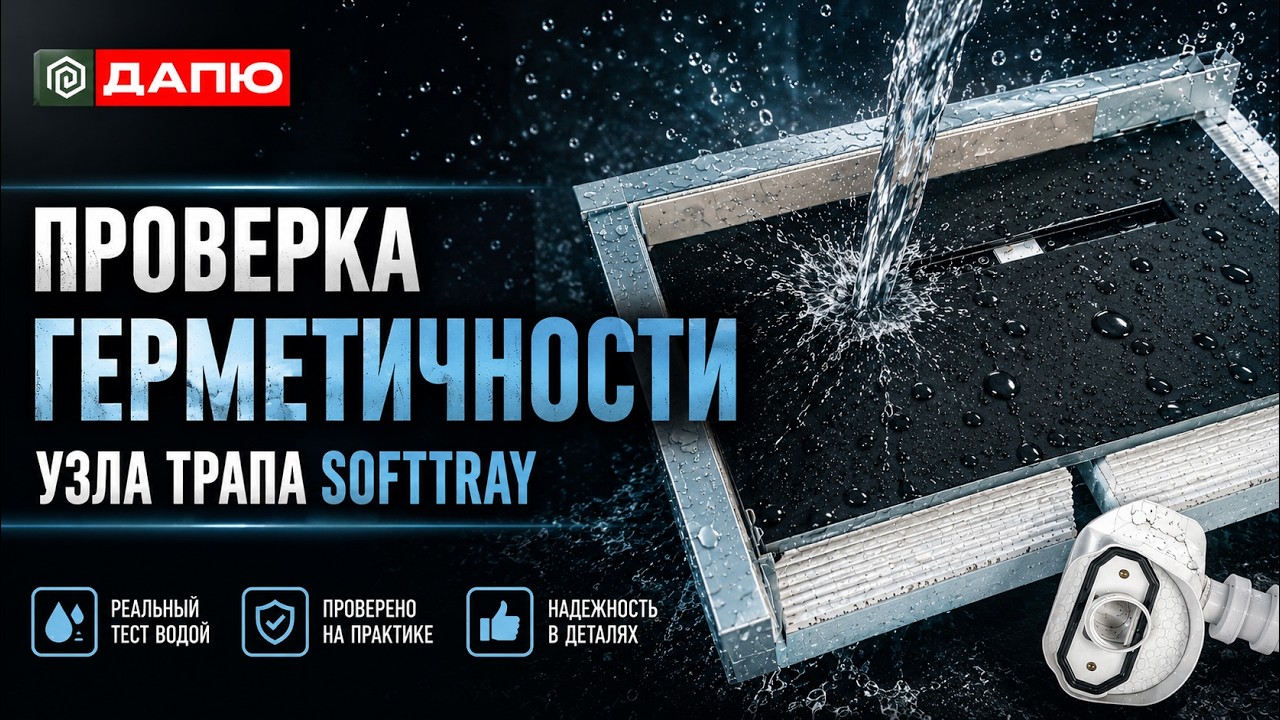 Проверка герметичности узла трапа Soft Tray